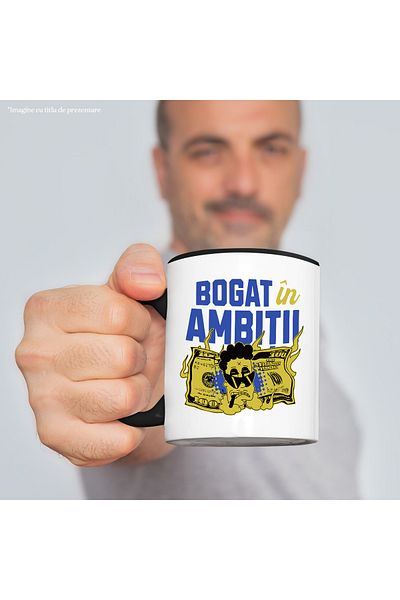 StoryGift Romania Ambitious boy with glasses and cigar mug, 330ml, Ceramic with Handle Ne, Cu, STG
