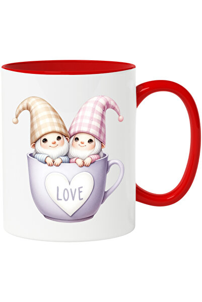 StoryGift Romania Cana cu doi Gnomi Fericiti intr-o cana, cu mesajul LOVE | 3...