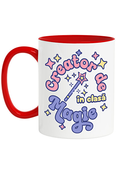 StoryGift Romania Cana Creator de magie în clasa scoala copii, 330ml, Ceramic...