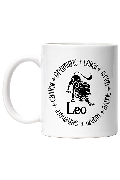 StoryGift Romania Cana cu zodia Leu, ilustratie, zodie, astrologie, simbol, s...