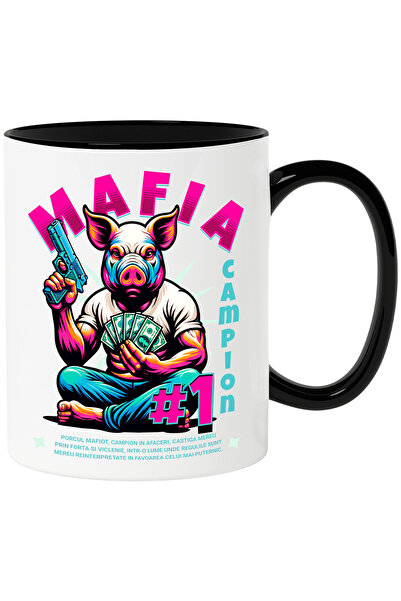 StoryGift Romania Cana Porcul Mafiot Campion cu Pistol si Dolari Americani, 3...
