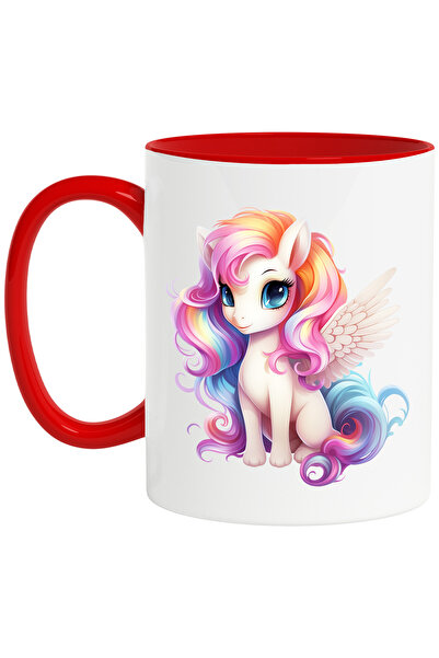 StoryGift Romania Cana cu un unicorn cu aripi | ilustratie | alb | vesel | an...