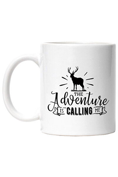 StoryGift Romania Cana cu un cerb si mesajul "Aventura ma cheama" cu Maner Al...