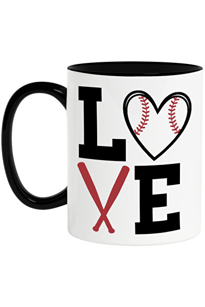 StoryGift Romania Cana cu inimioara si 2 bate de baseball cu textul "Love" cu...