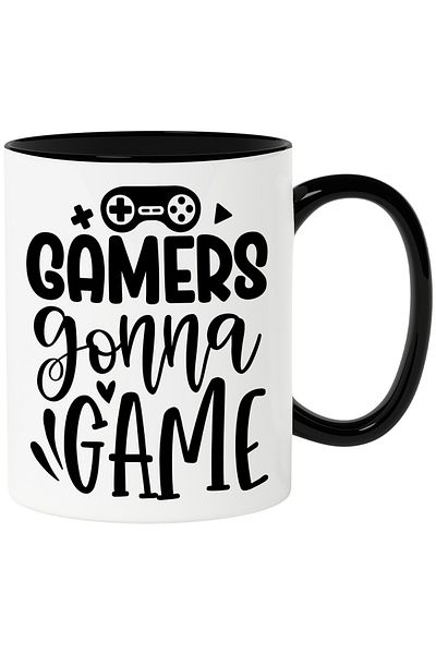 StoryGift Romania Cana cu inimioara si controller pentru jucatorii care se joaca destul de mult jo, Cu Maner Negru
