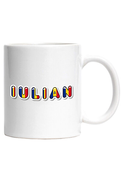 StoryGift Romania Cana Cu Numele Iulian, Romania, Suporter, Steagul Romaniei,...