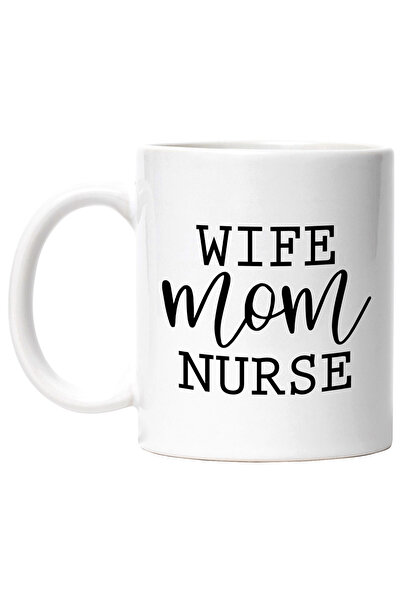 StoryGift Romania Cana cu mesajul in engleza "Wife, mom, nurse" - sotie mama ...