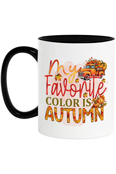 StoryGift Romania Cana cu mesajul "My favorite color is Autumn", toamna, ilus...
