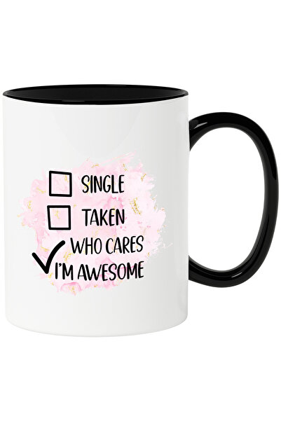StoryGift Romania Cana cu mesajul "Single, Taken, Who cares, I'm awesome", il...
