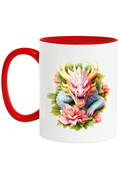 StoryGift Romania Cana cu un dragon furios, ilustratie, anul dragonului, plan...