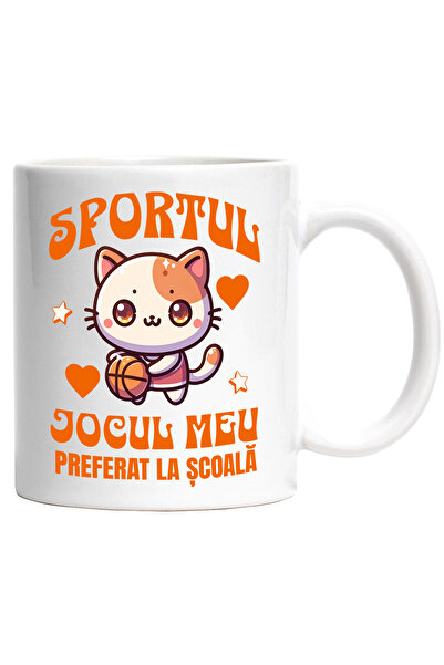 StoryGift Romania Cana Sportul jocul meu preferat la scoala baschet pisica, 3...