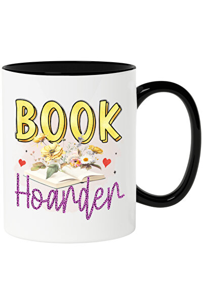 StoryGift Romania Cana cu mesajul "Book Hoarder", carte, ilustratie, literatu...