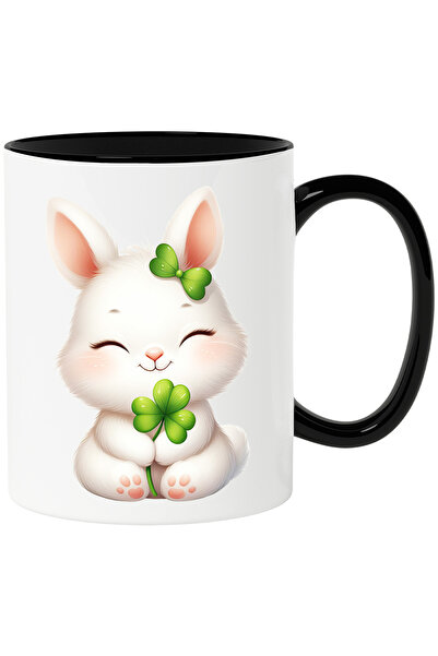 StoryGift Romania Cana cu o iepuroaica vesela | noroc | trifoi cu patru foi |...