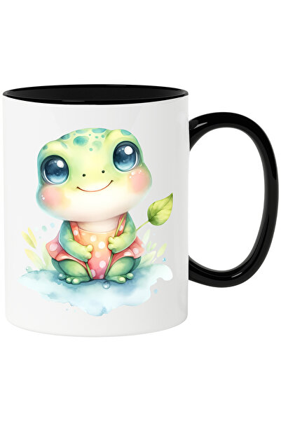 StoryGift Romania Cana cu o broscuta vesela | ilustratie | frunze | plante | ...