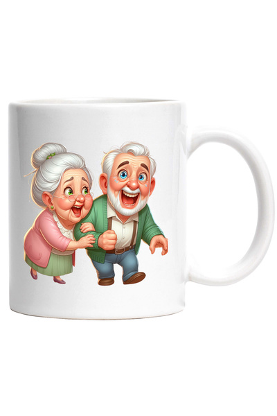 StoryGift Romania Cana cu o bunicuta si un bunic | ilustratie | rad de se pra...