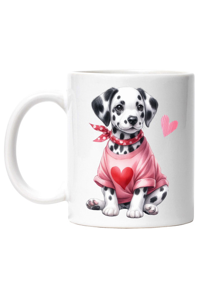 StoryGift Romania Cana cu un catelus Dalmatian | vesel | ilustratie | bluza |...