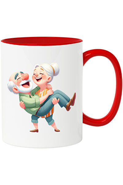 StoryGift Romania Cana cu o bunicuta care isi tine sotul in brate | ilustrati...