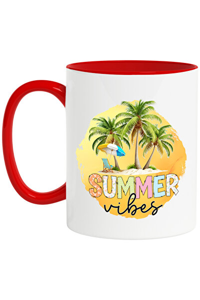 StoryGift Romania Cana cu mesajul "Summer vibes", vara, vacanta, relaxare, co...