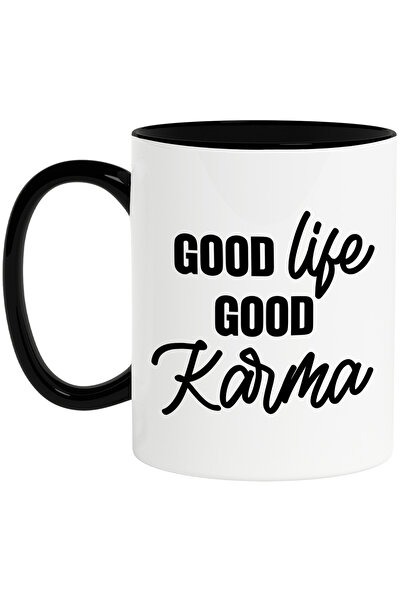 StoryGift Romania Cana cu mesajul in engleza "Good life, good karma" - viata ...