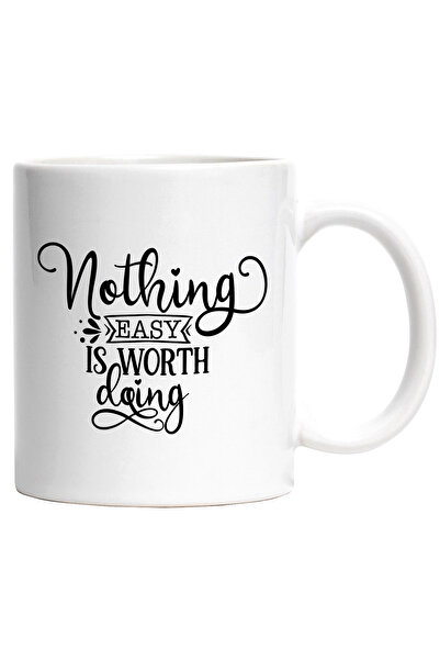 StoryGift Romania Cana cu mesaj din care reiese ca nimic usor nu merita sa fi...