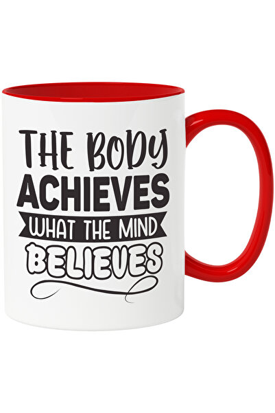 StoryGift Romania Cana cu mesaj motivational "Corpul realizeaza ceea ce minte...