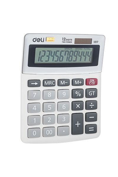 Deli Calculator Desktop 12 Digits 1217 Deli