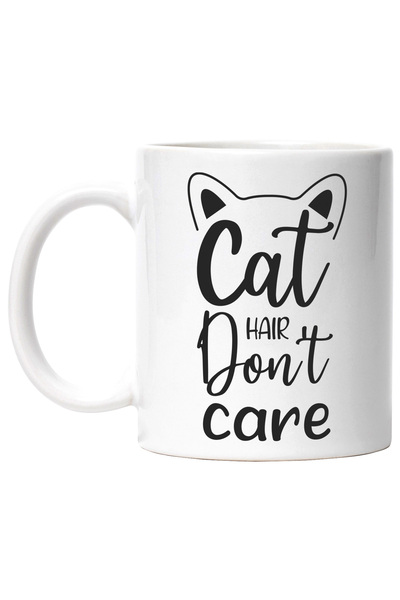 StoryGift Romania Cana cu urechiuse de pisica si cu textul "Cat hair don't ca...