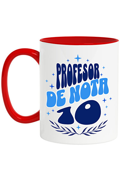 StoryGift Romania Cana Profesor de nota 10 scoala copii educatie, 330ml, Cera...