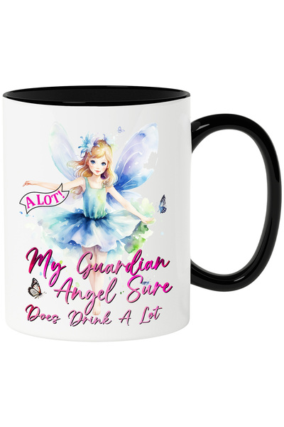 StoryGift Romania Cana cu o fetita zana cu mesajul "My guardian angel sure do...