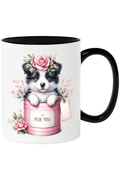 StoryGift Romania Cana cu un catelus vesel care iese dintr-o conserva | ilust...