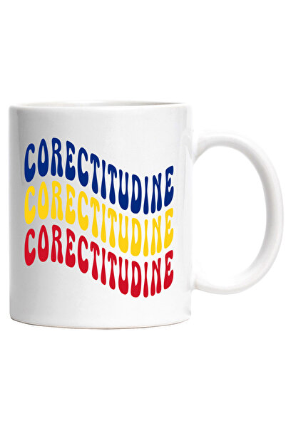 StoryGift Romania Cana Cuvantul Corectitudine, in Culorile Steagului Romaniei...