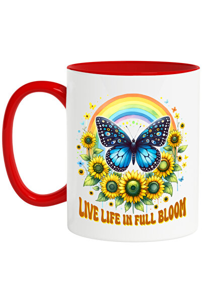 StoryGift Romania Cana cu mesajul "Live life in full bloom", traieste viata, ...