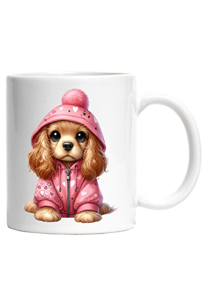 StoryGift Romania Cana cu o catelusa timida si putin trista care poarta un ha...