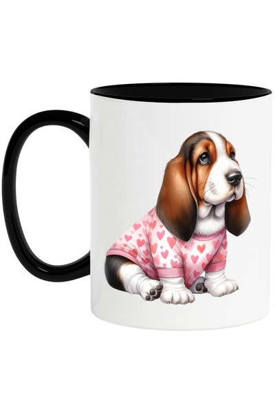 StoryGift Romania Cana cu un catel curios | timid | ilustratie | bluza cu mul...