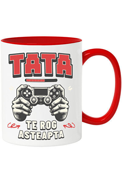 StoryGift Romania Cana cu Maini De Barbat Cu Maneta De Jocuri Video Text Tata...