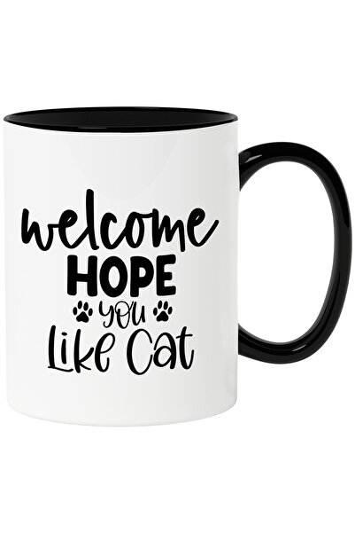 StoryGift Romania Cana pentru iubitorii de pisici cu mesajul "Bun-venit, sper...