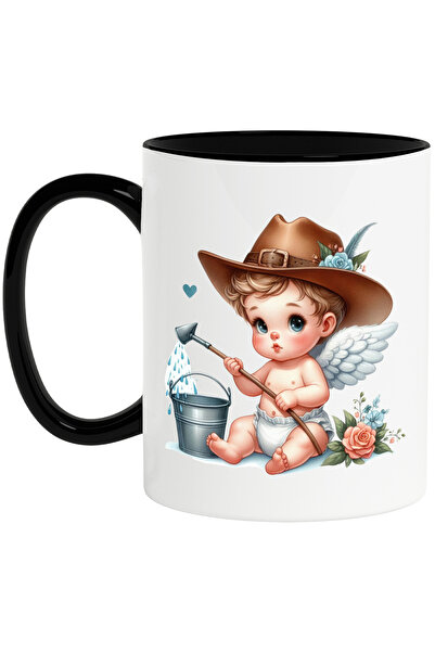 StoryGift Romania Cana cu un bebelus cu aripi de ingeras | ilustratie | galea...