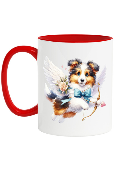 StoryGift Romania Cana cu un catel fericit care trage cu arcul | ilustratie |...