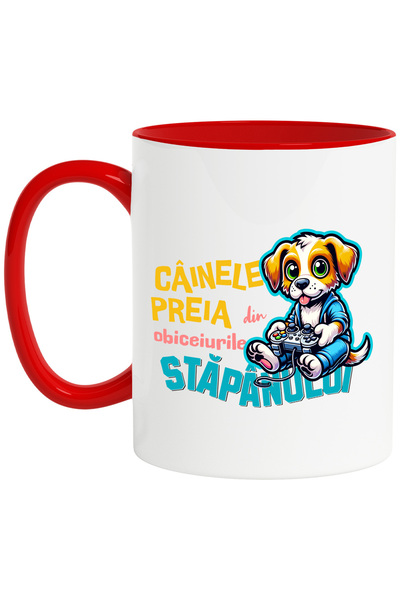 StoryGift Romania Cana Caine cu maneta de jocuri video, text haios CAINE, 330...