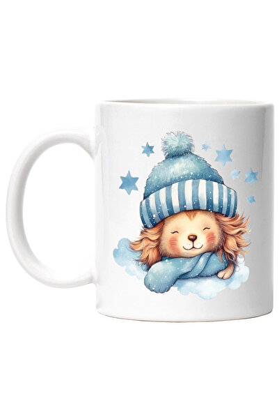 StoryGift Romania Cana cu un leut care doarme | ilustratie | caciula | frig |...