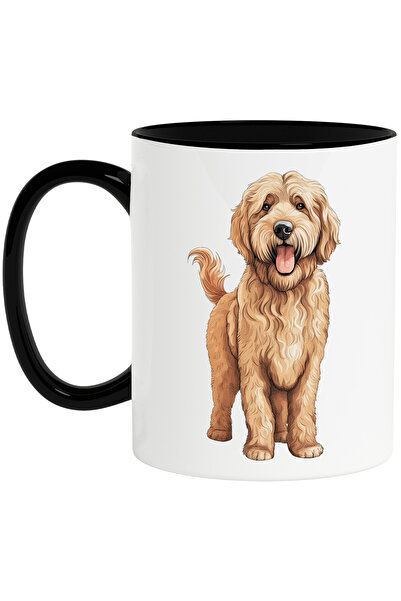 StoryGift Romania Cana cu un catel blanos | ilustratie | limba scoasa | vesel...