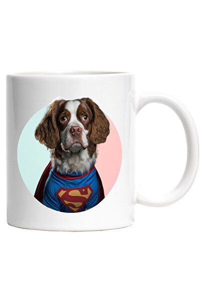 StoryGift Romania Cana cu Portret Caine Supererou, in Custom de Superman, Iub...