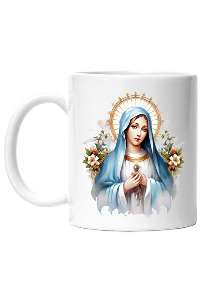 StoryGift Romania Cana cu Fecioara Maria | ilustratie | mama | flori | Maica ...