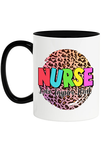 StoryGift Romania Cana cu mesajul "Nurse, love, inspire, heat", profesie, ilu...