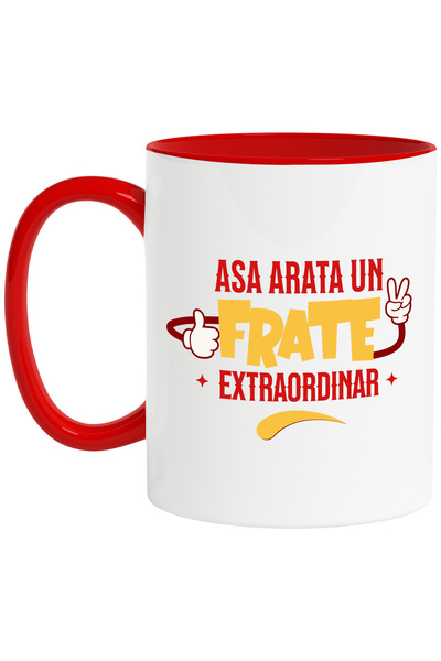 StoryGift Romania Cana cu Maini Stil Mickey Mouse Semn pace Si semn OK Text T...