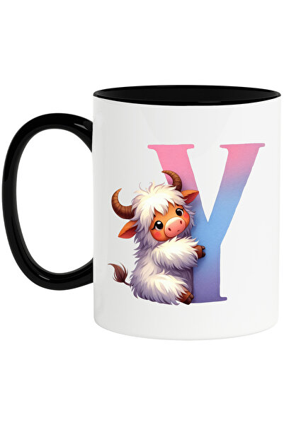 StoryGift Romania Cana cu un yak cu litera "Y", ilustratie, pentru copii, sco...