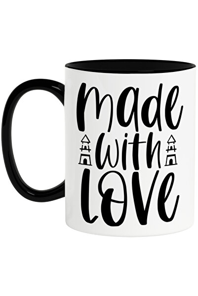StoryGift Romania Cana cu 2 turnulete si mesajul in engleza "Made with love" ...