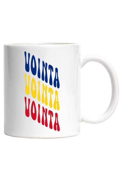 StoryGift Romania Cana Cuvantul Vointa, in Culorile Steagului Romaniei, Rosu,...