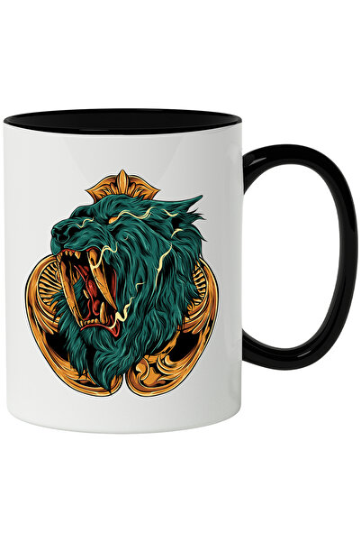 StoryGift Romania Cana Cu Emblema, Mar, Flacari, Sabercat, Multicolor 330 ml,...