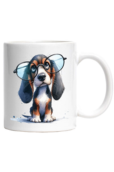 StoryGift Romania Cana cu un catel care poarta niste ochelari care nu i se po...